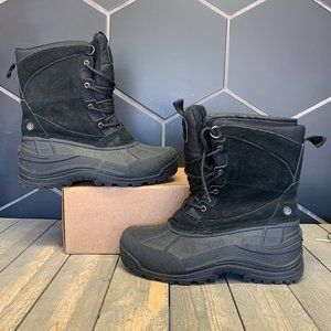 ~Used W/O Box! Mens Northside Thermolite Suede Outdoor Boots Black Size 10